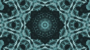 Soyut boya fırça mürekkep patlayabilir formanın düzgün kavramı simetrik desen süs dekoratif Kaleidoscope hareketi geometrik daire ve yıldız şekiller