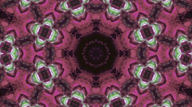 Soyut boya fırça mürekkep patlayabilir formanın düzgün kavramı simetrik desen süs dekoratif Kaleidoscope hareketi geometrik daire ve yıldız şekiller