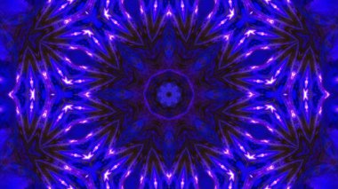 Soyut boya fırça mürekkep patlayabilir formanın düzgün kavramı simetrik desen süs dekoratif Kaleidoscope hareketi geometrik daire ve yıldız şekiller