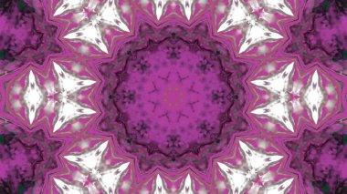 Soyut boya fırça mürekkep patlayabilir formanın düzgün kavramı simetrik desen süs dekoratif Kaleidoscope hareketi geometrik daire ve yıldız şekiller