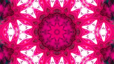 Soyut boya fırça mürekkep patlayabilir formanın düzgün kavramı simetrik desen süs dekoratif Kaleidoscope hareketi geometrik daire ve yıldız şekiller