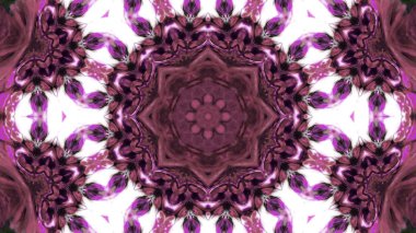 Soyut boya fırça mürekkep patlayabilir formanın düzgün kavramı simetrik desen süs dekoratif Kaleidoscope hareketi geometrik daire ve yıldız şekiller