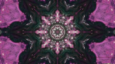 Soyut boya fırça mürekkep patlayabilir formanın düzgün kavramı simetrik desen süs dekoratif Kaleidoscope hareketi geometrik daire ve yıldız şekiller