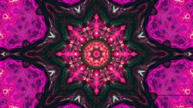 Soyut boya fırça mürekkep patlayabilir formanın düzgün kavramı simetrik desen süs dekoratif Kaleidoscope hareketi geometrik daire ve yıldız şekiller