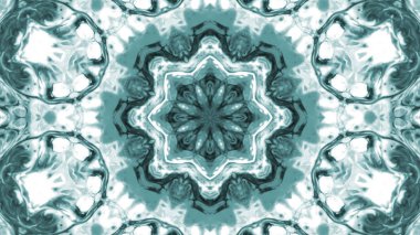 Soyut boya fırça mürekkep patlayabilir formanın düzgün kavramı simetrik desen süs dekoratif Kaleidoscope hareketi geometrik daire ve yıldız şekiller