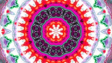 Soyut boya fırça mürekkep patlayabilir formanın düzgün kavramı simetrik desen süs dekoratif Kaleidoscope hareketi geometrik daire ve yıldız şekiller