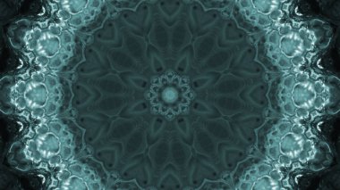 Soyut boya fırça mürekkep patlayabilir formanın düzgün kavramı simetrik desen süs dekoratif Kaleidoscope hareketi geometrik daire ve yıldız şekiller