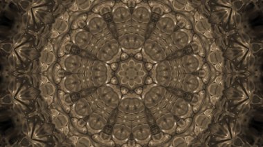 Soyut boya fırça mürekkep patlayabilir formanın düzgün kavramı simetrik desen süs dekoratif Kaleidoscope hareketi geometrik daire ve yıldız şekiller