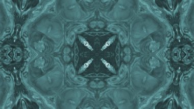 Soyut boya fırça mürekkep patlayabilir formanın düzgün kavramı simetrik desen süs dekoratif Kaleidoscope hareketi geometrik daire ve yıldız şekiller