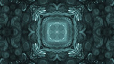 Soyut boya fırça mürekkep patlayabilir formanın düzgün kavramı simetrik desen süs dekoratif Kaleidoscope hareketi geometrik daire ve yıldız şekiller