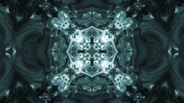 Soyut boya fırça mürekkep patlayabilir formanın düzgün kavramı simetrik desen süs dekoratif Kaleidoscope hareketi geometrik daire ve yıldız şekiller