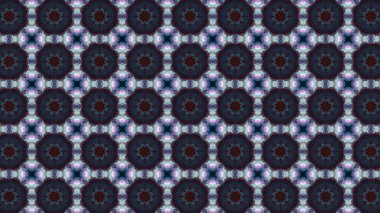 Soyut boya fırça mürekkep patlayabilir formanın düzgün kavramı simetrik desen süs dekoratif Kaleidoscope hareketi geometrik daire ve yıldız şekiller