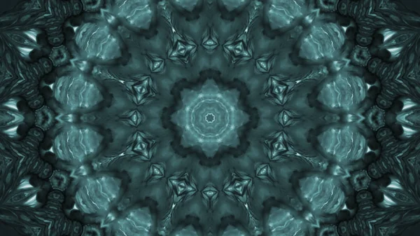 Soyut boya fırça mürekkep patlayabilir formanın düzgün kavramı simetrik desen süs dekoratif Kaleidoscope hareketi geometrik daire ve yıldız şekiller