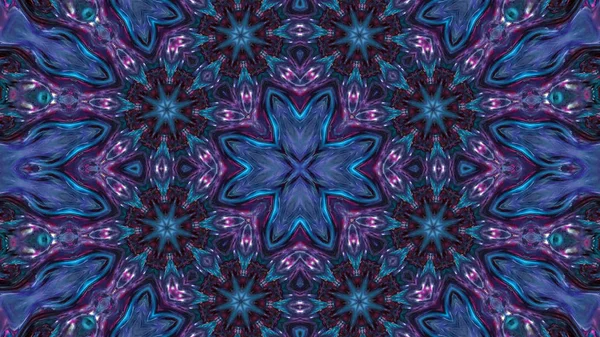 Farbpinsel-Kaleidoskop — Stockfoto