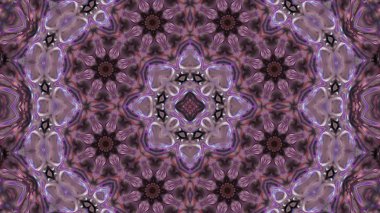 Soyut boya fırça mürekkep patlayabilir formanın düzgün kavramı simetrik desen süs dekoratif Kaleidoscope hareketi geometrik daire ve yıldız şekiller