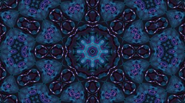 Soyut boya fırça mürekkep patlayabilir formanın düzgün kavramı simetrik desen süs dekoratif Kaleidoscope hareketi geometrik daire ve yıldız şekiller