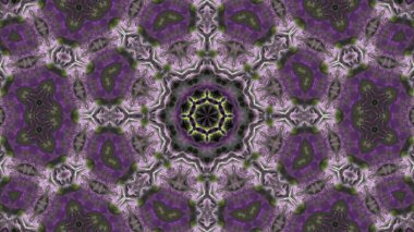 Soyut boya fırça mürekkep patlayabilir formanın düzgün kavramı simetrik desen süs dekoratif Kaleidoscope hareketi geometrik daire ve yıldız şekiller