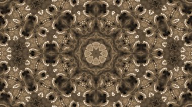 Soyut boya fırça mürekkep patlayabilir formanın düzgün kavramı simetrik desen süs dekoratif Kaleidoscope hareketi geometrik daire ve yıldız şekiller