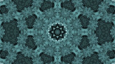 Soyut boya fırça mürekkep patlayabilir formanın düzgün kavramı simetrik desen süs dekoratif Kaleidoscope hareketi geometrik daire ve yıldız şekiller