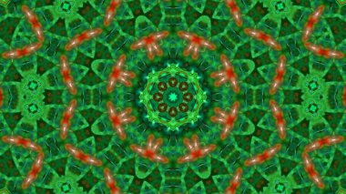 Soyut boya fırça mürekkep patlayabilir formanın düzgün kavramı simetrik desen süs dekoratif Kaleidoscope hareketi geometrik daire ve yıldız şekiller