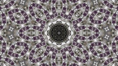 Soyut boya fırça mürekkep patlayabilir formanın düzgün kavramı simetrik desen süs dekoratif Kaleidoscope hareketi geometrik daire ve yıldız şekiller