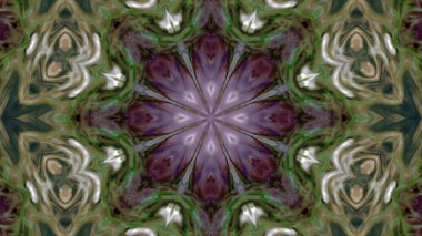 Soyut boya fırça mürekkep patlayabilir formanın düzgün kavramı simetrik desen süs dekoratif Kaleidoscope hareketi geometrik daire ve yıldız şekiller