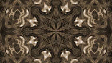 Soyut boya fırça mürekkep patlayabilir formanın düzgün kavramı simetrik desen süs dekoratif Kaleidoscope hareketi geometrik daire ve yıldız şekiller