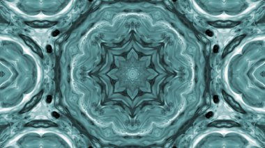 Soyut boya fırça mürekkep patlayabilir formanın düzgün kavramı simetrik desen süs dekoratif Kaleidoscope hareketi geometrik daire ve yıldız şekiller