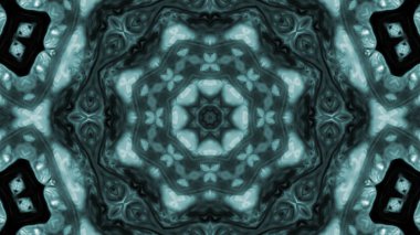 Soyut boya fırça mürekkep patlayabilir formanın düzgün kavramı simetrik desen süs dekoratif Kaleidoscope hareketi geometrik daire ve yıldız şekiller