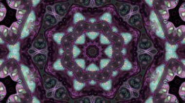 Soyut boya fırça mürekkep patlayabilir formanın düzgün kavramı simetrik desen süs dekoratif Kaleidoscope hareketi geometrik daire ve yıldız şekiller