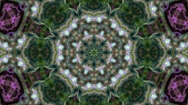 Soyut boya fırça mürekkep patlayabilir formanın düzgün kavramı simetrik desen süs dekoratif Kaleidoscope hareketi geometrik daire ve yıldız şekiller