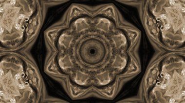 Soyut boya fırça mürekkep patlayabilir formanın düzgün kavramı simetrik desen süs dekoratif Kaleidoscope hareketi geometrik daire ve yıldız şekiller