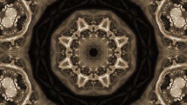 Soyut boya fırça mürekkep patlayabilir formanın düzgün kavramı simetrik desen süs dekoratif Kaleidoscope hareketi geometrik daire ve yıldız şekiller