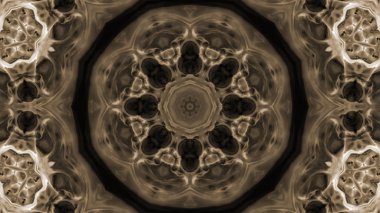 Soyut boya fırça mürekkep patlayabilir formanın düzgün kavramı simetrik desen süs dekoratif Kaleidoscope hareketi geometrik daire ve yıldız şekiller