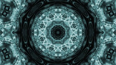 Soyut boya fırça mürekkep patlayabilir formanın düzgün kavramı simetrik desen süs dekoratif Kaleidoscope hareketi geometrik daire ve yıldız şekiller