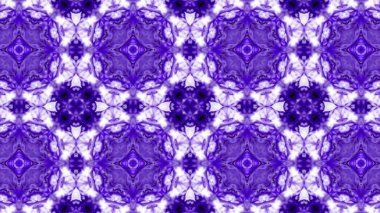 Soyut boya fırça mürekkep patlayabilir formanın düzgün kavramı simetrik desen süs dekoratif Kaleidoscope hareketi geometrik daire ve yıldız şekiller