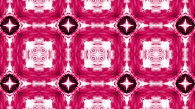 Soyut boya fırça mürekkep patlayabilir formanın düzgün kavramı simetrik desen süs dekoratif Kaleidoscope hareketi geometrik daire ve yıldız şekiller