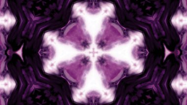 Soyut boya fırça mürekkep patlayabilir formanın düzgün kavramı simetrik desen süs dekoratif Kaleidoscope hareketi geometrik daire ve yıldız şekiller