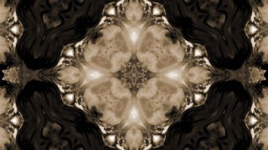 Soyut boya fırça mürekkep patlayabilir formanın düzgün kavramı simetrik desen süs dekoratif Kaleidoscope hareketi geometrik daire ve yıldız şekiller