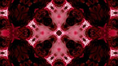 Soyut boya fırça mürekkep patlayabilir formanın düzgün kavramı simetrik desen süs dekoratif Kaleidoscope hareketi geometrik daire ve yıldız şekiller