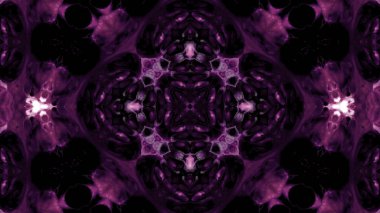 Soyut boya fırça mürekkep patlayabilir formanın düzgün kavramı simetrik desen süs dekoratif Kaleidoscope hareketi geometrik daire ve yıldız şekiller