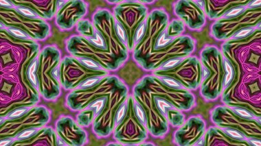 Soyut boya fırça mürekkep patlayabilir formanın düzgün kavramı simetrik desen süs dekoratif Kaleidoscope hareketi geometrik daire ve yıldız şekiller