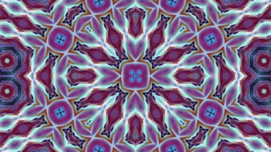 Soyut boya fırça mürekkep patlayabilir formanın düzgün kavramı simetrik desen süs dekoratif Kaleidoscope hareketi geometrik daire ve yıldız şekiller