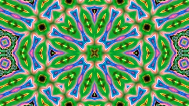 Soyut boya fırça mürekkep patlayabilir formanın düzgün kavramı simetrik desen süs dekoratif Kaleidoscope hareketi geometrik daire ve yıldız şekiller