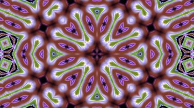 Soyut boya fırça mürekkep patlayabilir formanın düzgün kavramı simetrik desen süs dekoratif Kaleidoscope hareketi geometrik daire ve yıldız şekiller