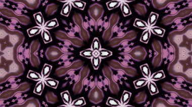 Soyut boya fırça mürekkep patlayabilir formanın düzgün kavramı simetrik desen süs dekoratif Kaleidoscope hareketi geometrik daire ve yıldız şekiller