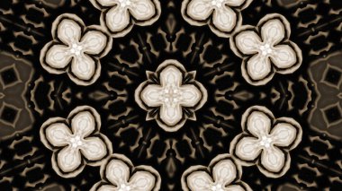 Soyut boya fırça mürekkep patlayabilir formanın düzgün kavramı simetrik desen süs dekoratif Kaleidoscope hareketi geometrik daire ve yıldız şekiller