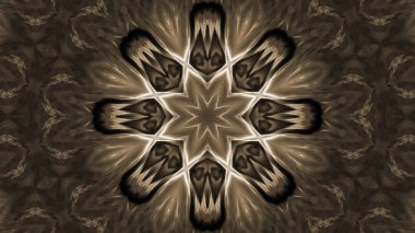 Soyut boya fırça mürekkep patlayabilir formanın düzgün kavramı simetrik desen süs dekoratif Kaleidoscope hareketi geometrik daire ve yıldız şekiller