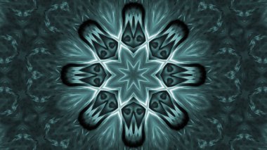 Soyut boya fırça mürekkep patlayabilir formanın düzgün kavramı simetrik desen süs dekoratif Kaleidoscope hareketi geometrik daire ve yıldız şekiller