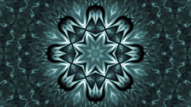 Soyut boya fırça mürekkep patlayabilir formanın düzgün kavramı simetrik desen süs dekoratif Kaleidoscope hareketi geometrik daire ve yıldız şekiller